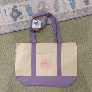TJS large size lavender tote bag